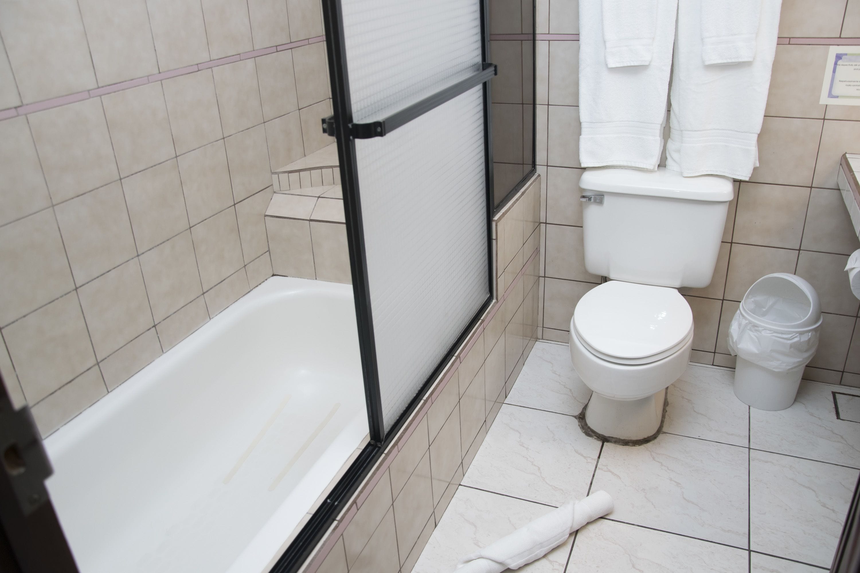 standard suite, 2 double beds | bathroom | shower, hair dryer, towels