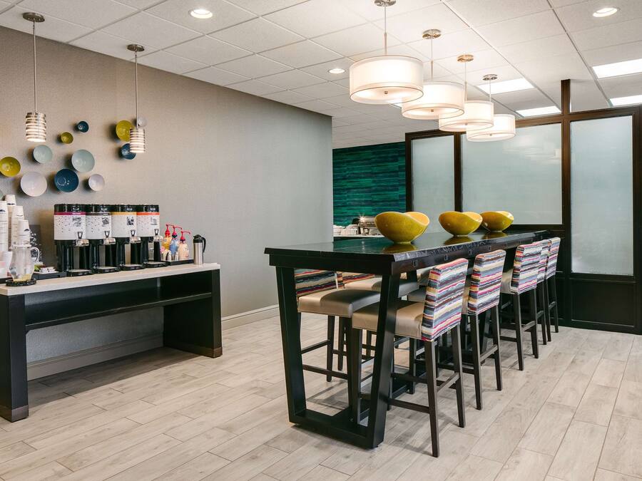 Free daily buffet breakfast