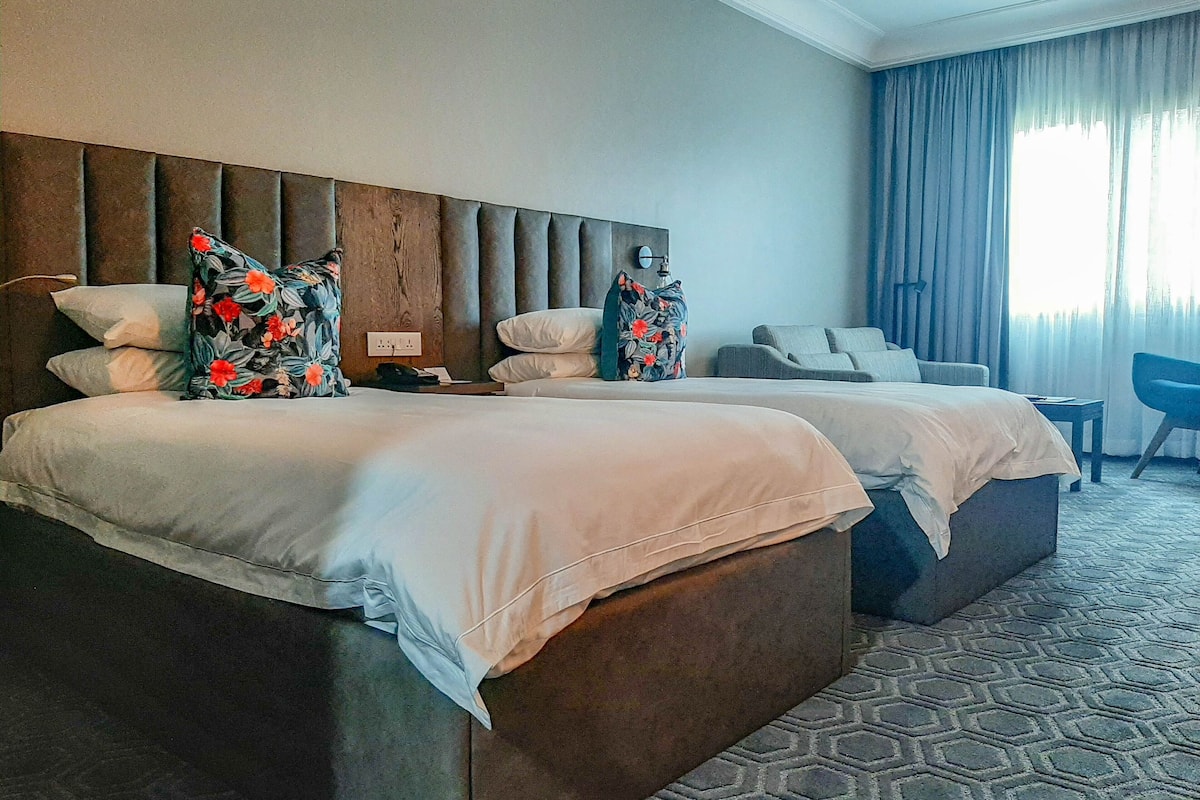 memory-foam beds, minibar, in-room safe, desk