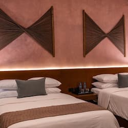 Phòng đôi Premium, 2 giường đôi, không cửa sổ | 1 phòng ngủ, minibar, màn/rèm cản sáng
