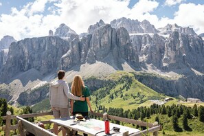 Vue sur la campagne depuis l’hébergement