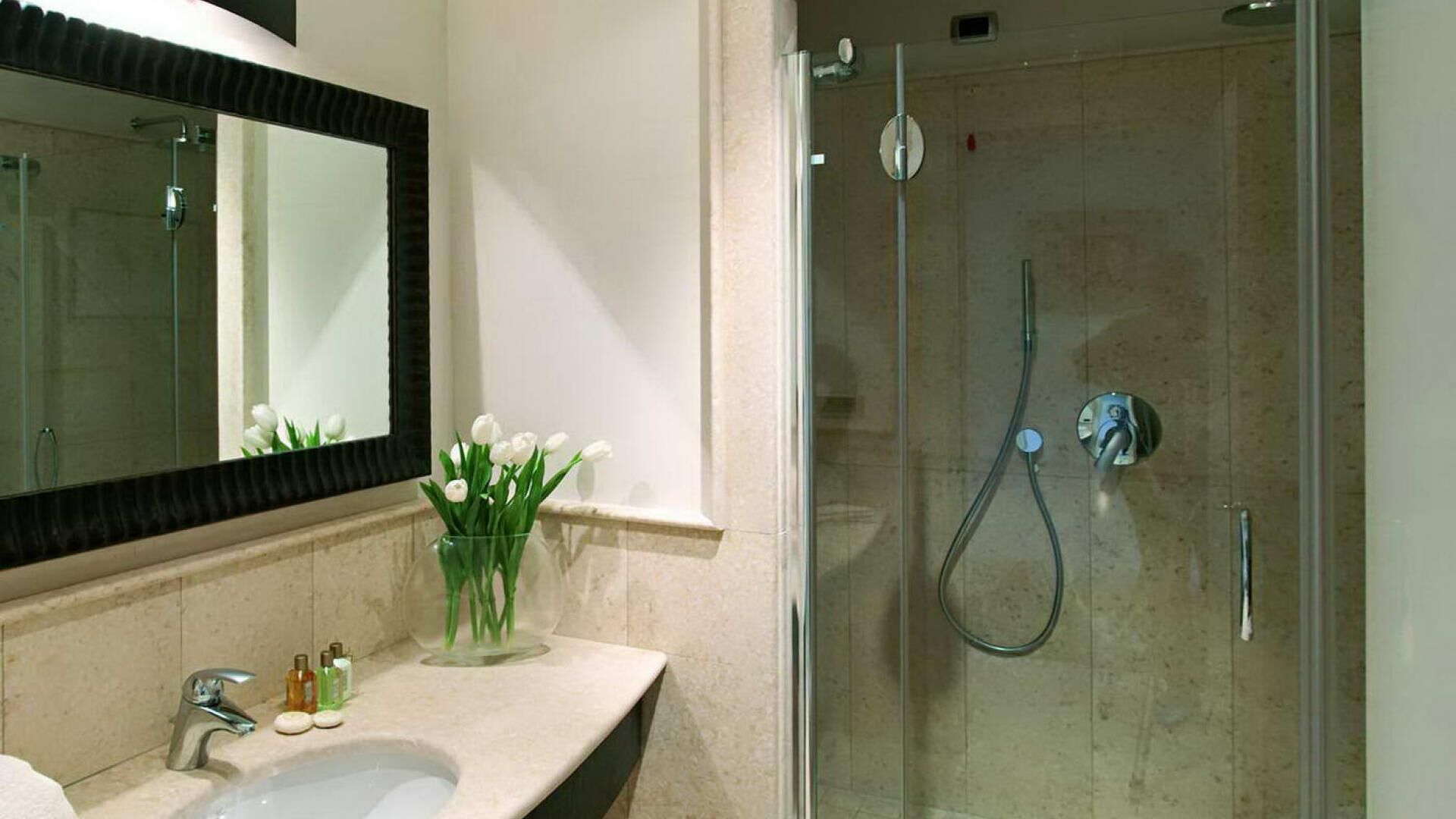 free toiletries, hair dryer, bidet, towels