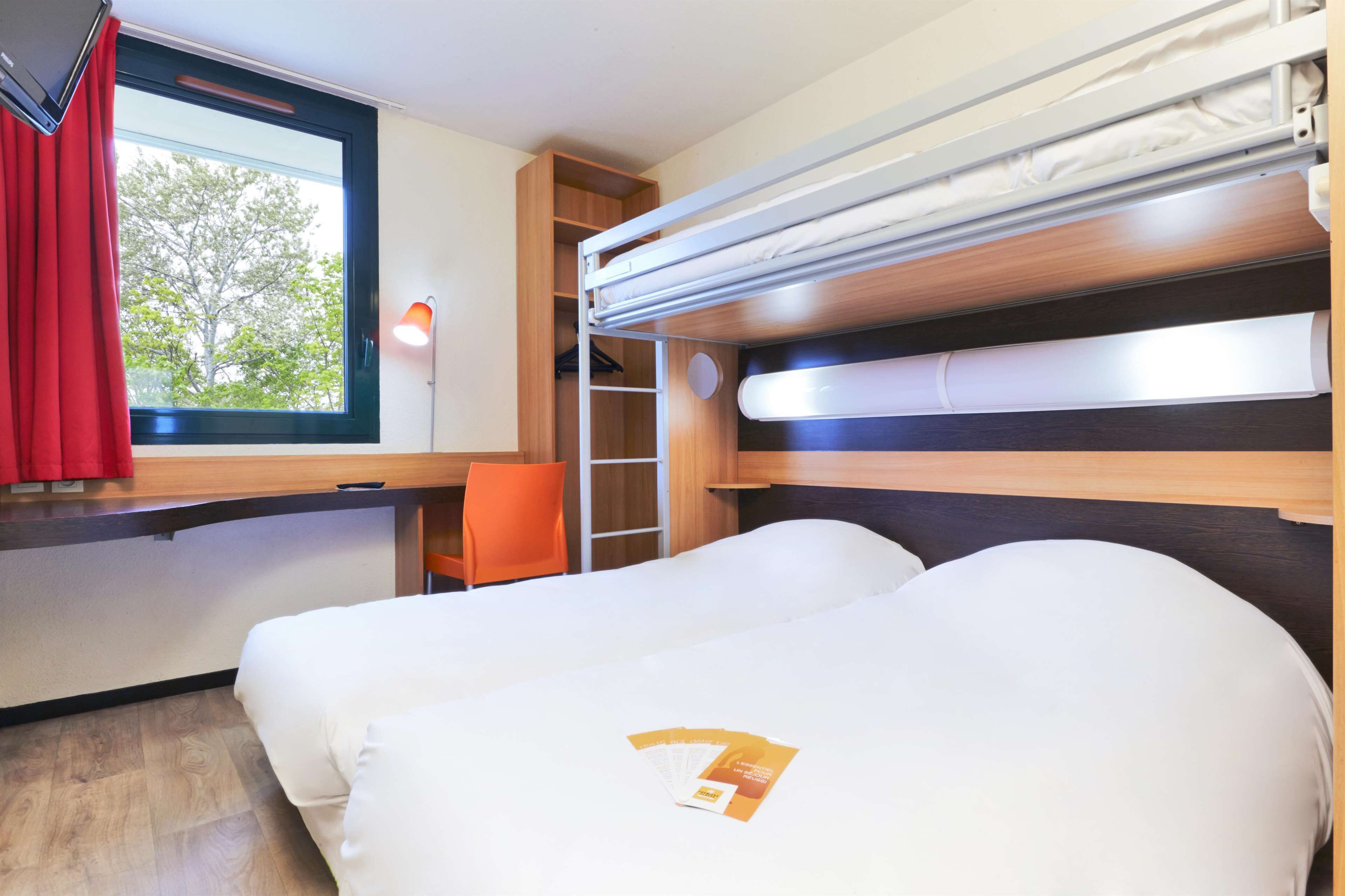 Standard Room, 3 Twin Beds | Desk, blackout drapes, soundproofing, cribs (free)