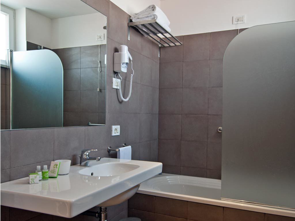 shower, free toiletries, hair dryer, bidet