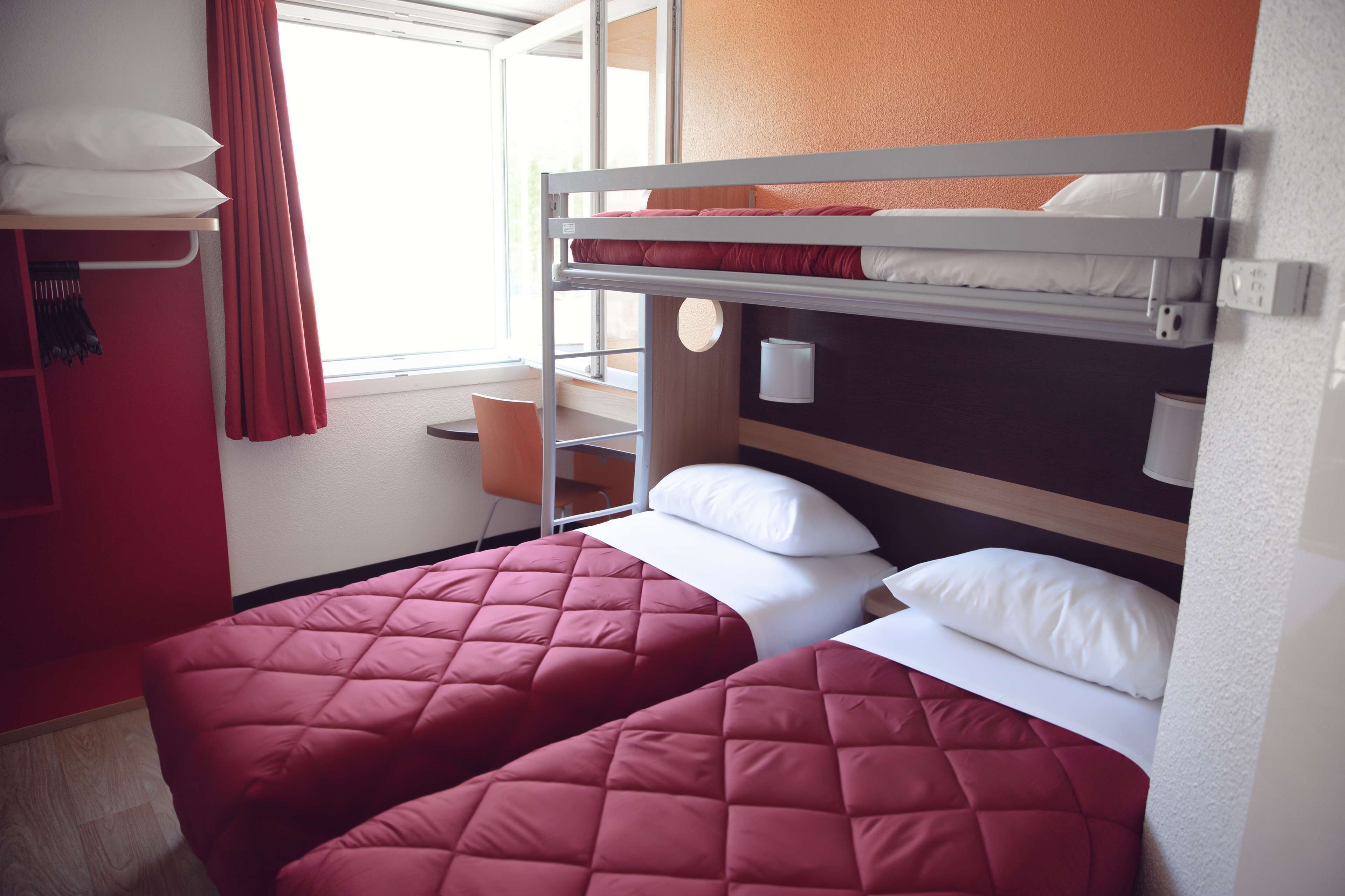 standard room, 3 single beds | desk, blackout curtains, soundproofing, free wifi