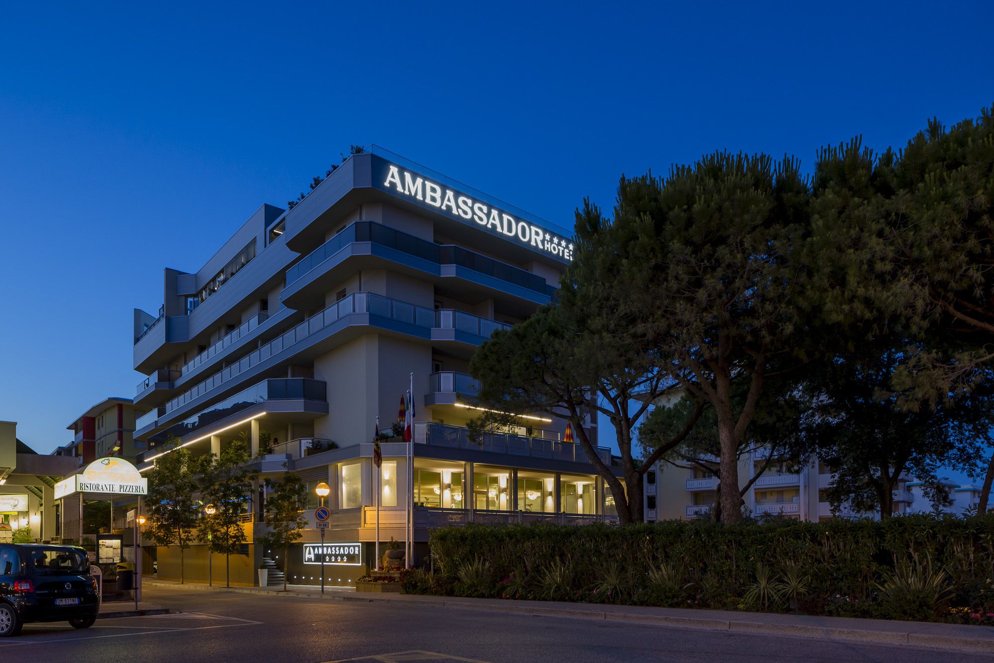 front of property – evening/night