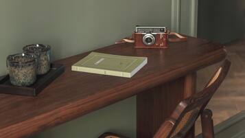 Premium bedding, minibar, in-room safe, desk