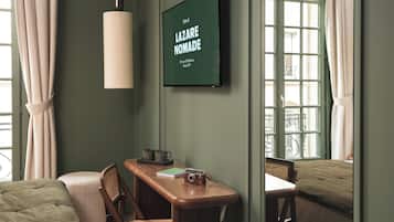 Premium bedding, minibar, in-room safe, desk