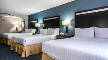 Colchones con acolchado adicional, caja fuerte, escritorio