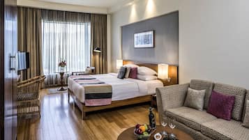 Ropa de cama de alta calidad y minibar