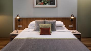 Ropa de cama de alta calidad y minibar