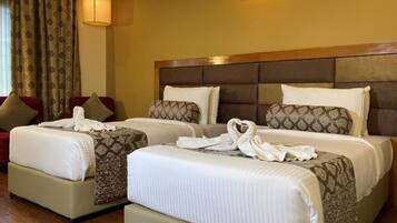 Phòng (Club Double Room With Large Bed) | Bộ trải giường bằng vải cotton Ai Cập, bộ đồ giường cao cấp