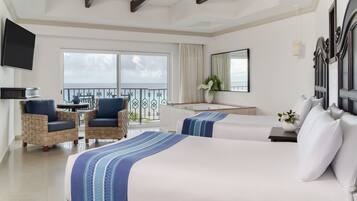 Ocean View Junior Suite Double | Bộ đồ giường cao cấp, nệm có lớp đệm bông