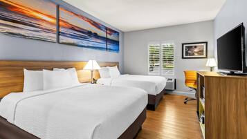 Business Room, 2 Queen Beds, Non Smoking | 1 bedroom, Egyptian cotton sheets, premium bedding, pillowtop beds