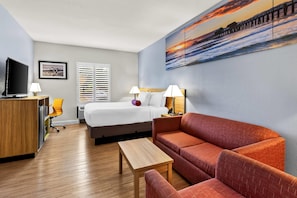 Suite estudio básica, 1 cama King size, para no fumadores | Sábanas de algodón egipcio y ropa de cama de alta calidad