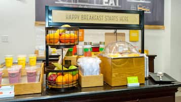 Free daily buffet breakfast