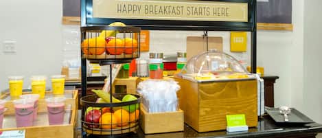 Free daily buffet breakfast