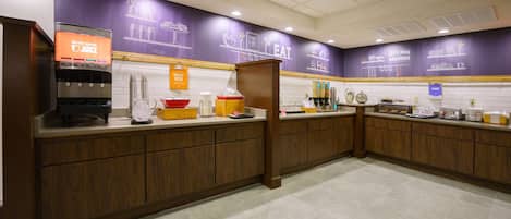 Free daily buffet breakfast