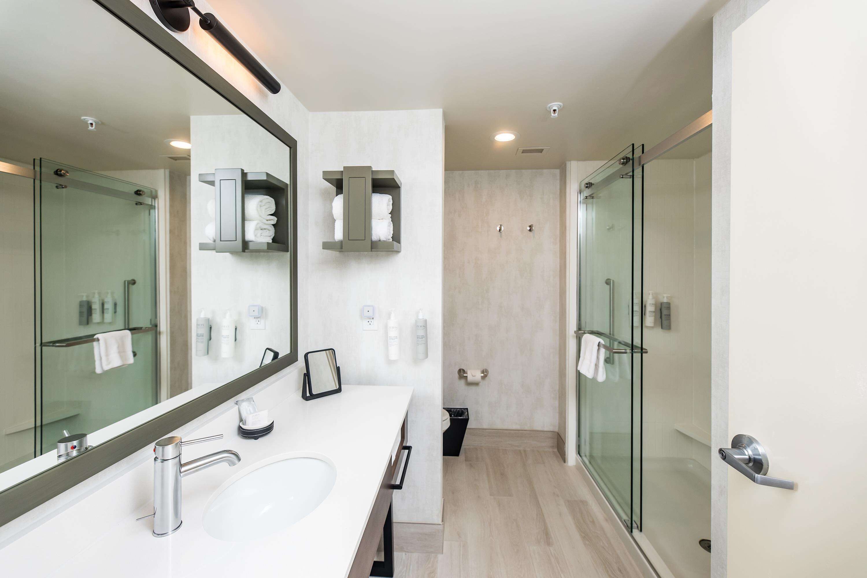 one king bed non smoking | bathroom shower