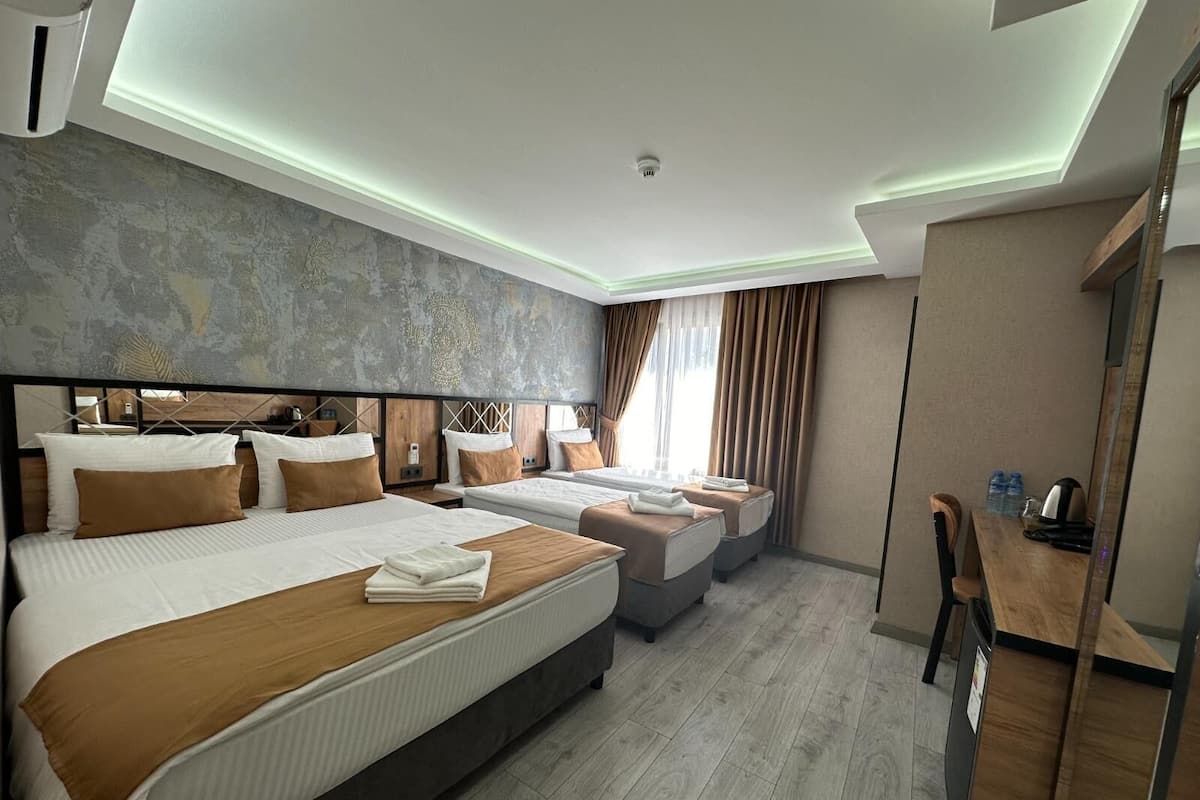 Standaard kamer, 4 slaapkamers | 1 slaapkamer, lakens van Egyptisch katoen, luxe beddengoed, een minibar
