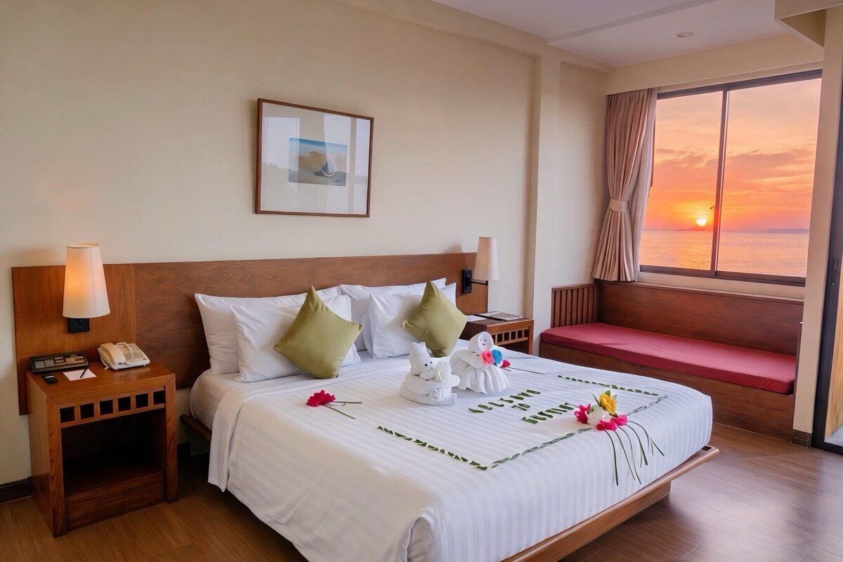 Ropa de cama de alta calidad, camas con pillow-top y minibar