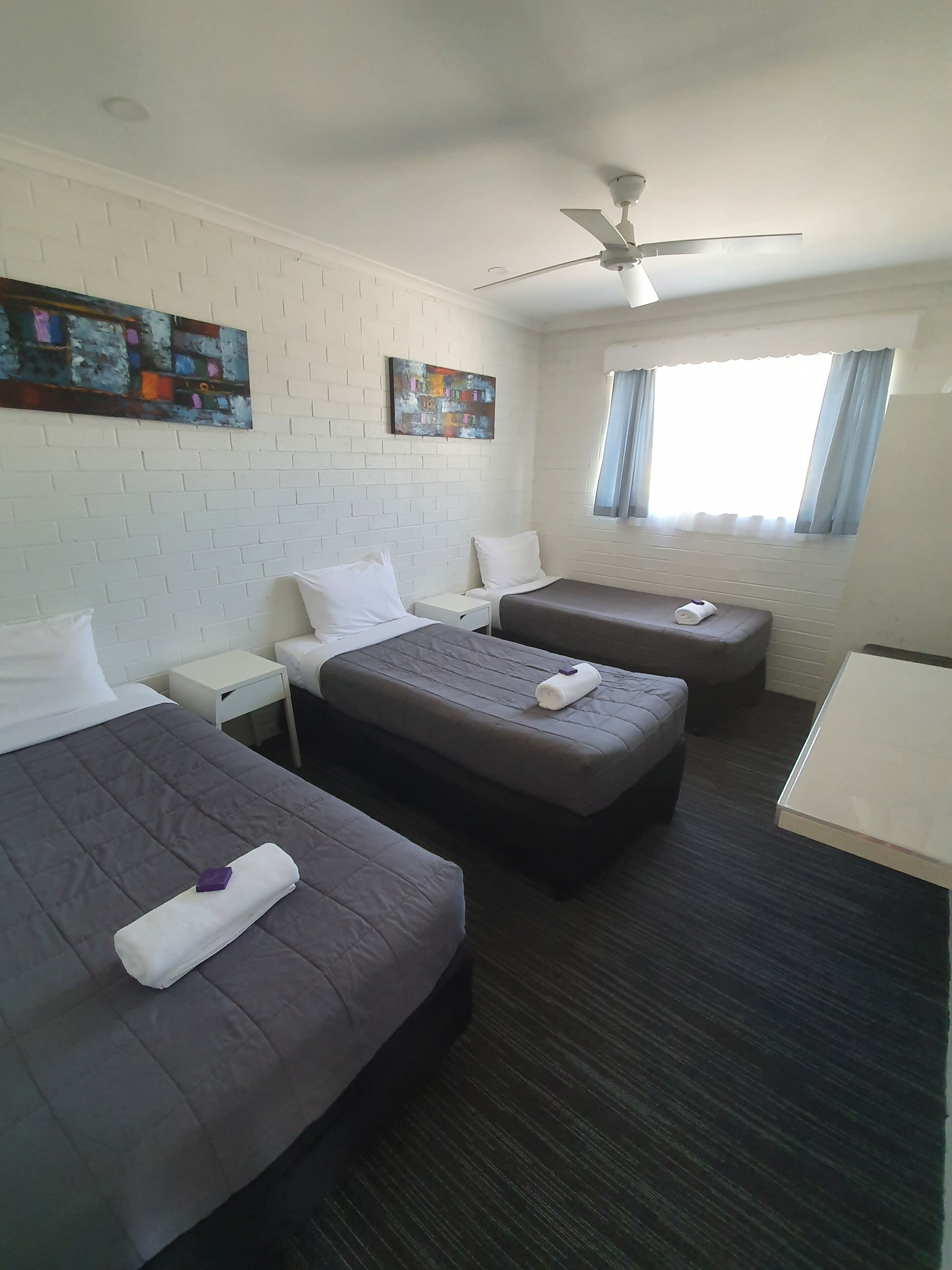 Desk, laptop workspace, iron/ironing board, free WiFi