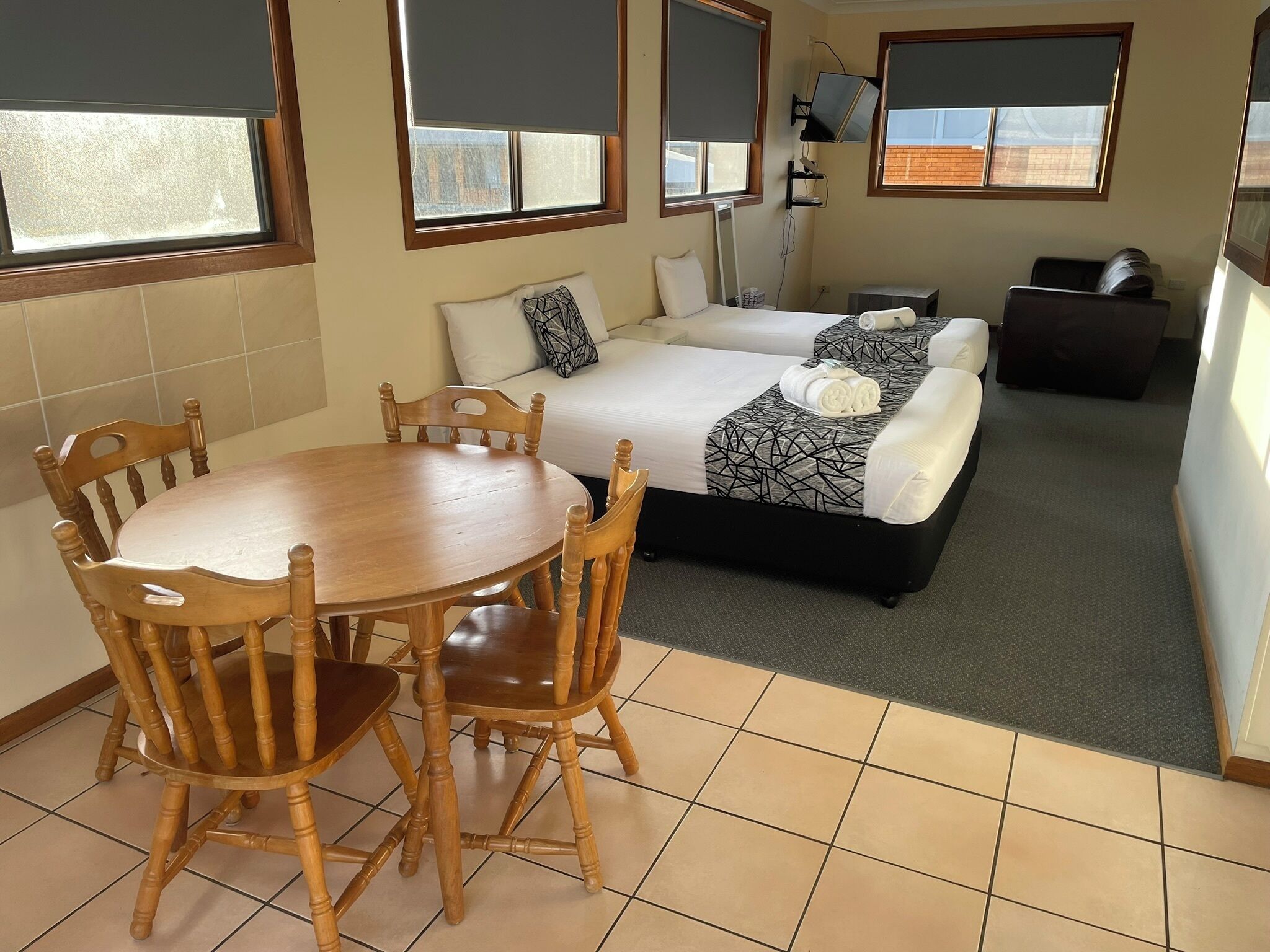 studio apartment - located 1st floor (no elevator) | 1 bedroom, desk, laptop workspace, iron/ironing board