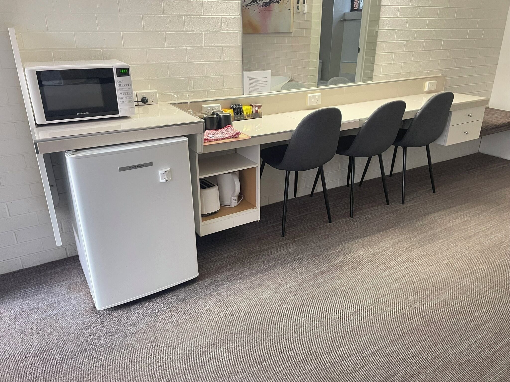 two bedroom sleeps 5 | 1 bedroom, desk, laptop workspace, iron/ironing board