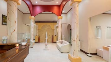 Body treatments, mud baths, aromatherapy, hot stone massages