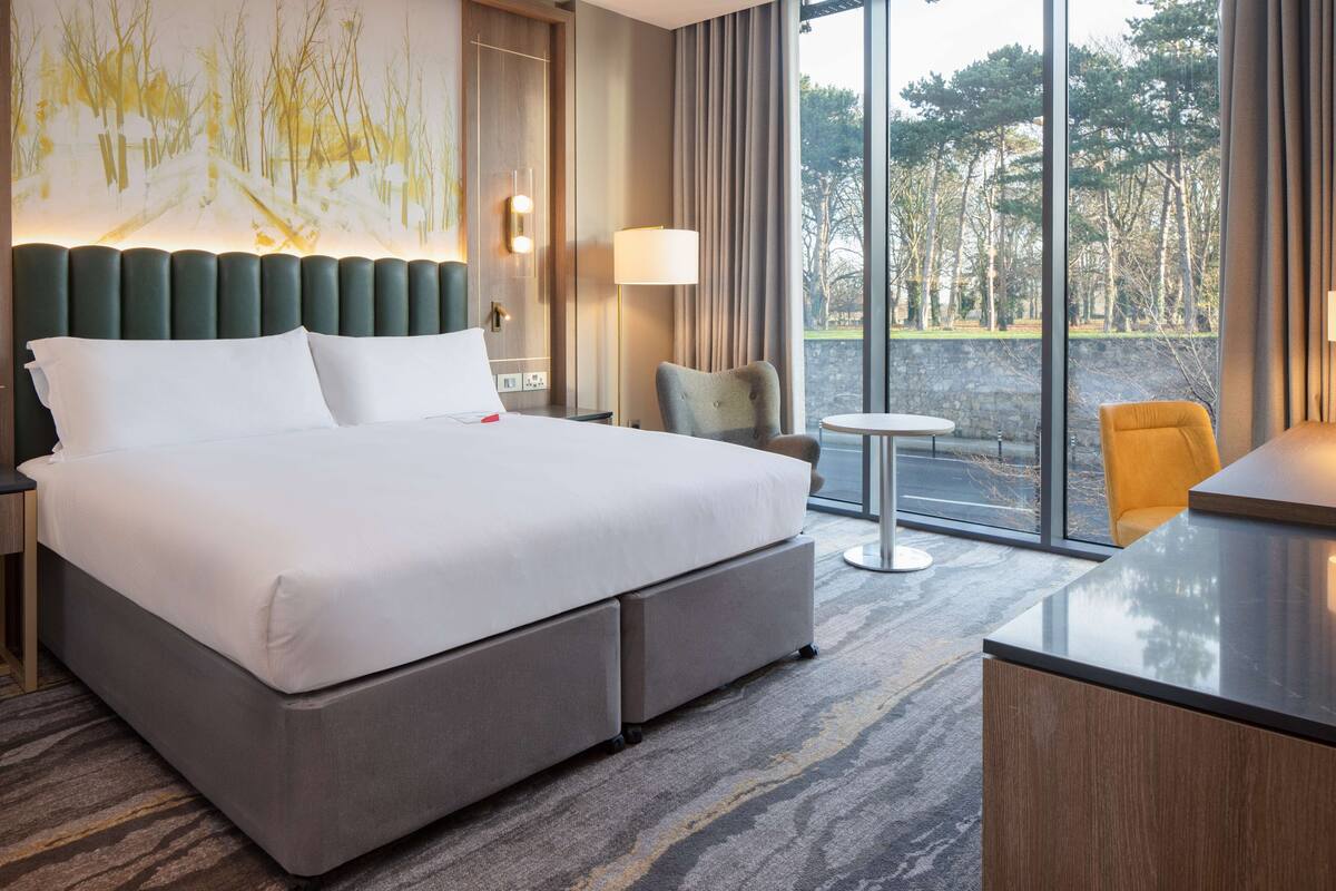 hilton, superior room, 1 king bed | hypo-allergenic bedding, in-room safe, desk, blackout curtains