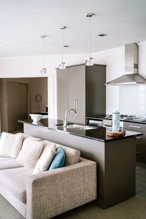 Two Bedroom Harbour Apartment | Private kitchen | Electric kettle - Trinity Wharf Tauranga (Tauranga)