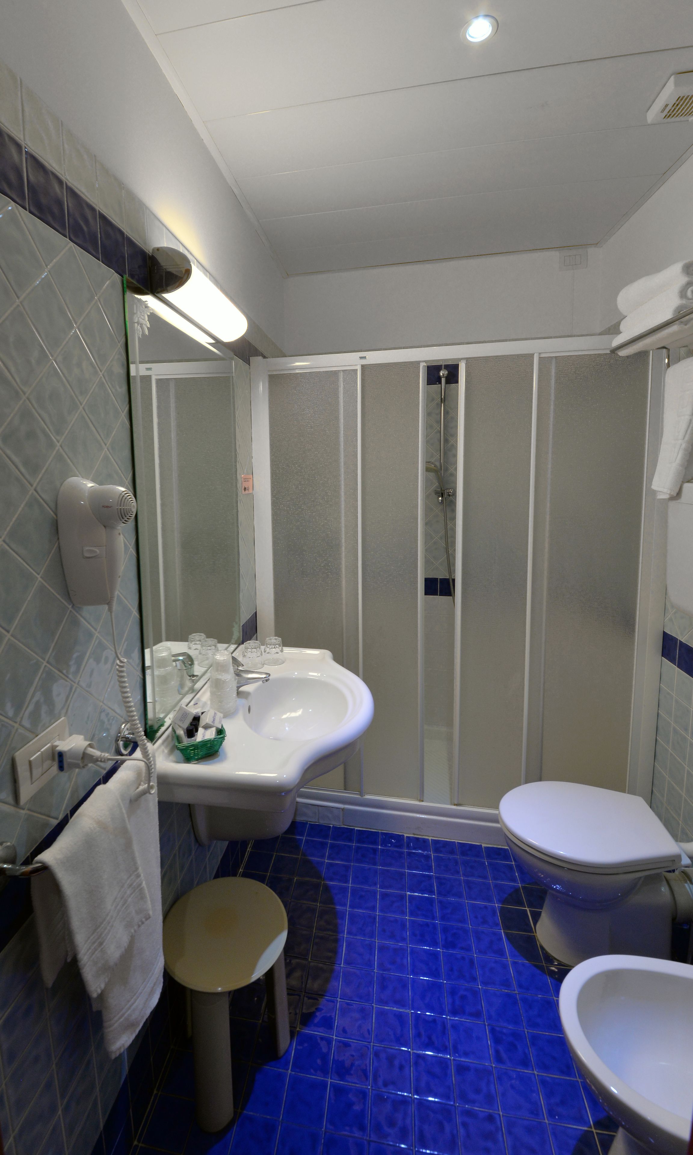 family room | bathroom | shower, free toiletries, hair dryer, bidet