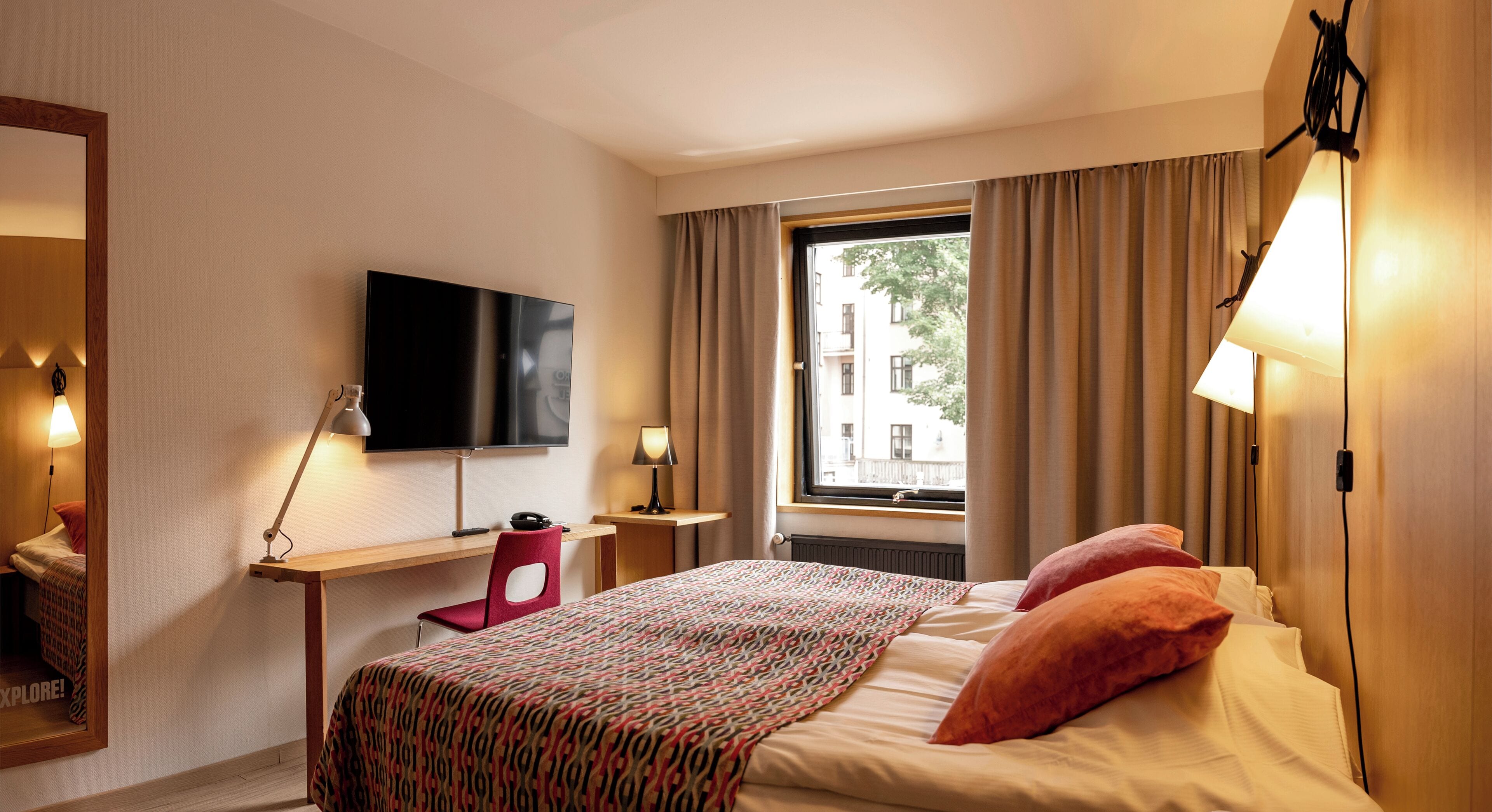 king room | premium bedding, select comfort beds, individually decorated, desk