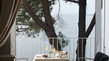 Classic-Doppelzimmer, Balkon, Meerblick | Balkon