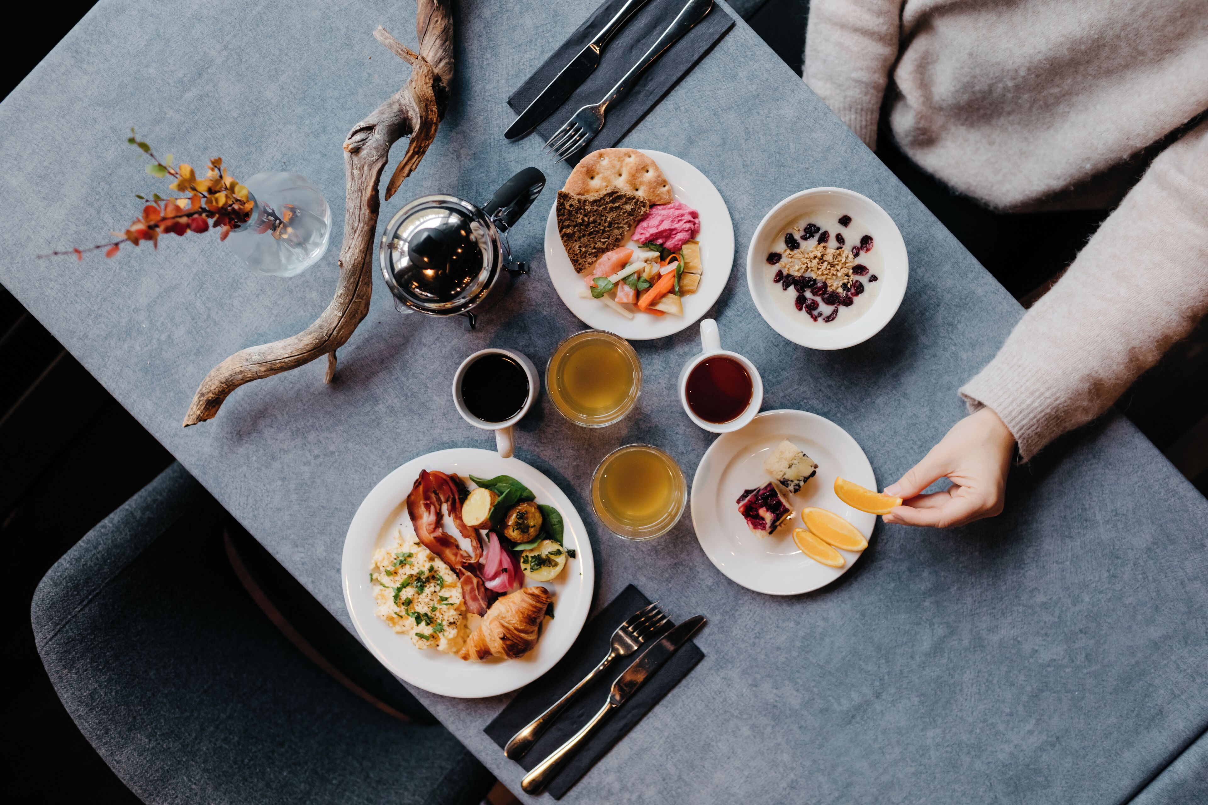 Desayuno buffet incluido todos los días 