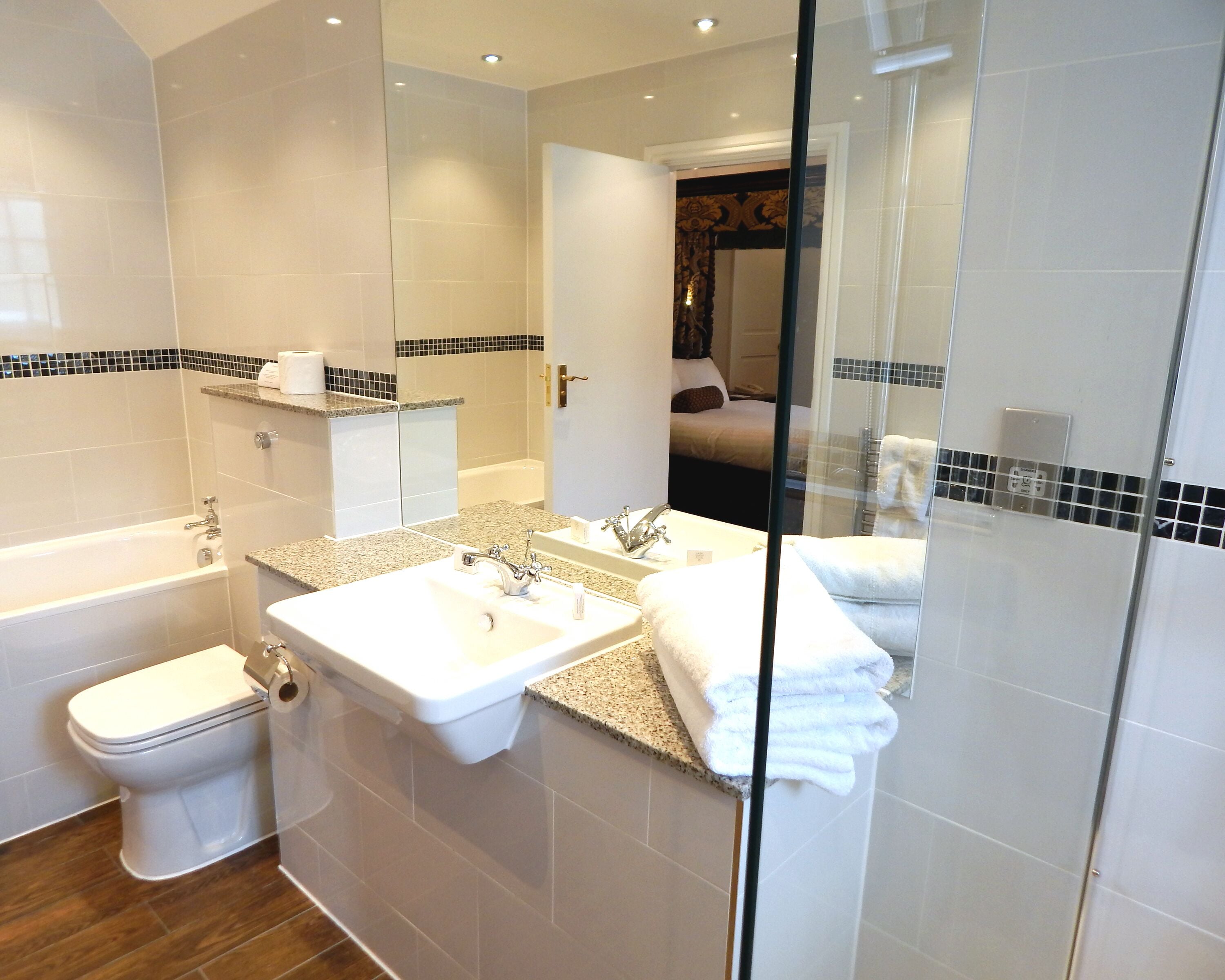 room (four poster ) | bathroom | free toiletries, hair dryer, towels