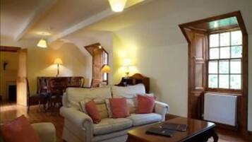 Individually decorated, individually furnished, desk, iron/ironing board