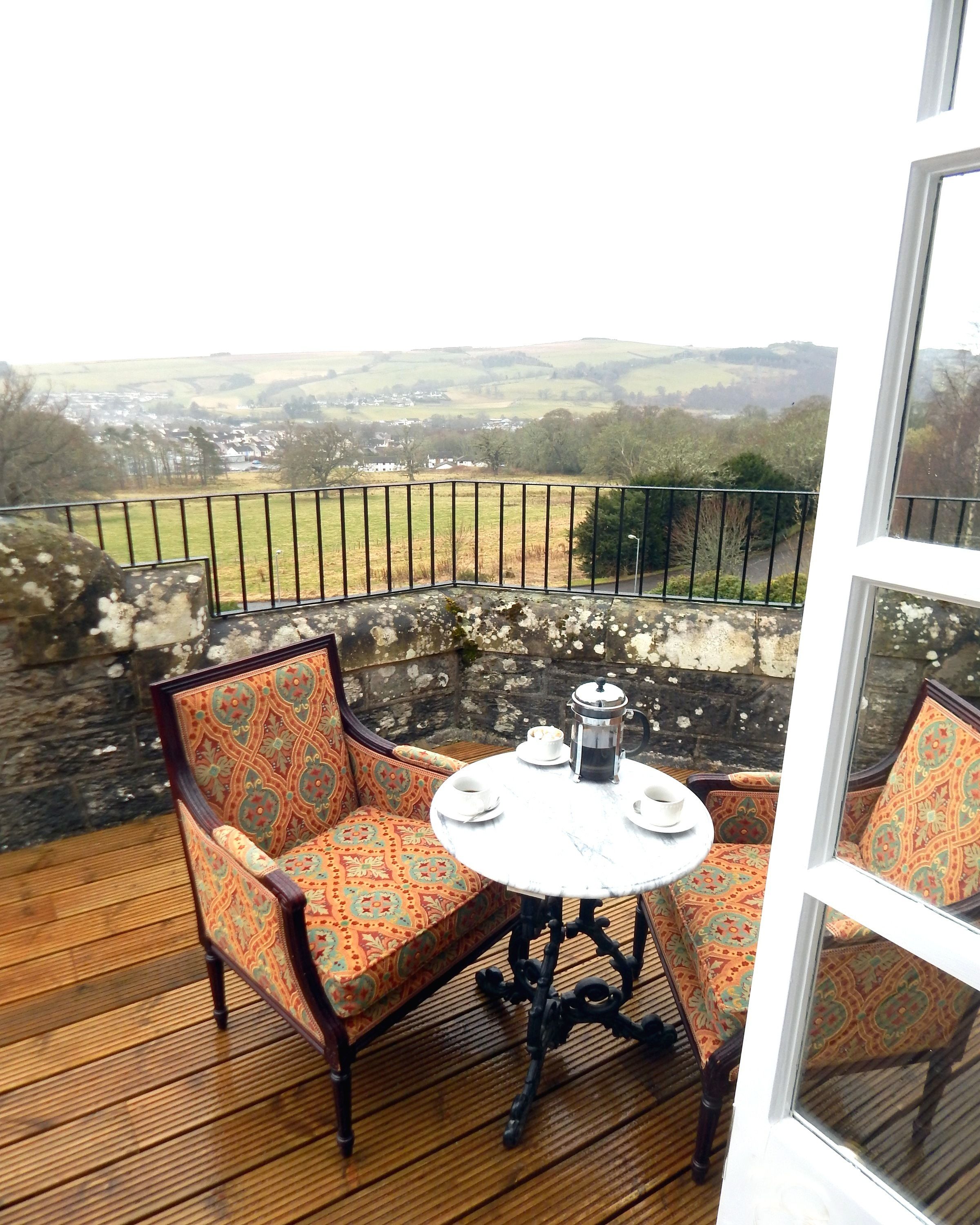 four poster room with balcony | balcony