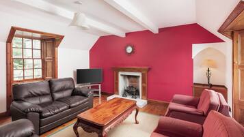 Individually decorated, individually furnished, desk, iron/ironing board