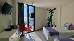 Deluxe Doble Vista Parcial al Mar | In-room safe, blackout curtains, iron/ironing board, Internet - Fontan Ixtapa Beach Resort - All Inclusive (Ixtapa)