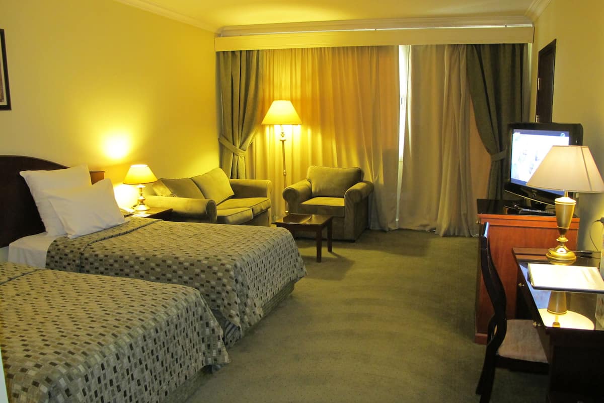 Luxe beddengoed, donsdekens, pillowtop-bedden, een minibar