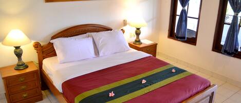 Kamar Double atau Twin Standar | Brankas, Wi-Fi gratis, dan seprai linen