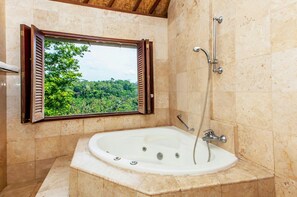 Standard Double Room, 1 Bedroom | Bathroom | Separate bathtub and shower, hair dryer, bathrobes, towels