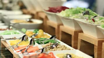 Daily buffet breakfast for a fee