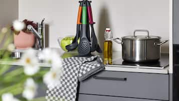 Studio, 1 grand lit | Cuisine privée