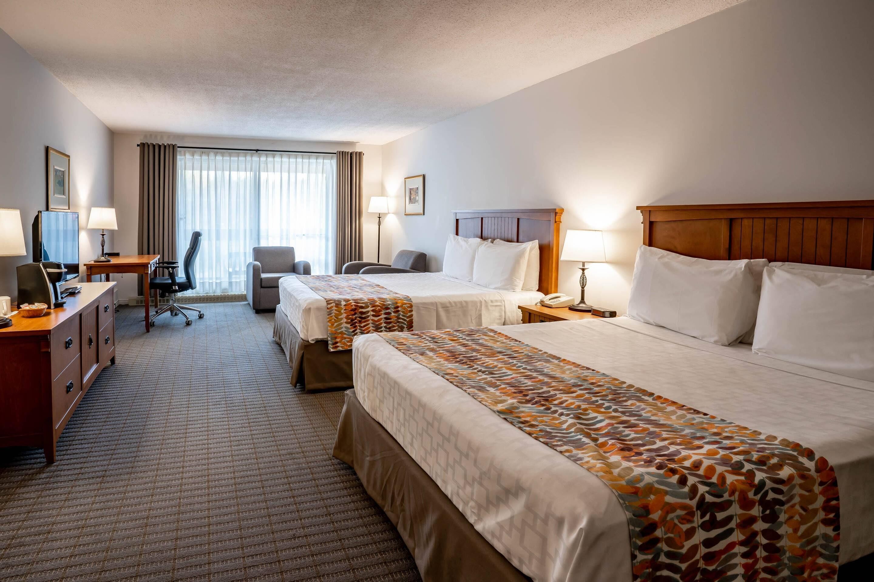 Ropa de cama de alta calidad, escritorio y cortinas blackout 