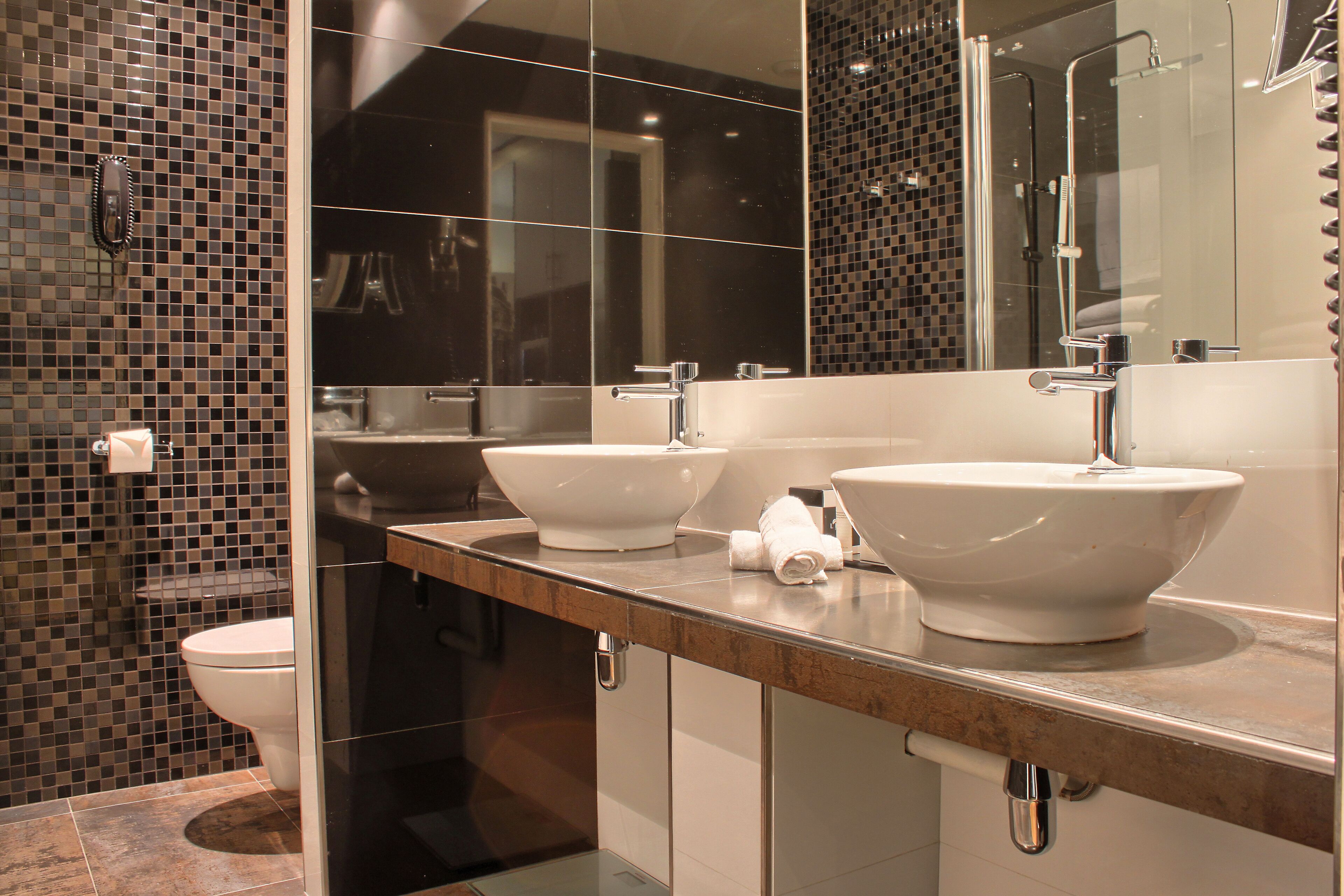 free toiletries, hair dryer, bathrobes, slippers