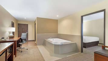 In-room safe, desk, laptop workspace, blackout drapes