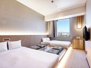 Premium bedding, down duvets, individually decorated