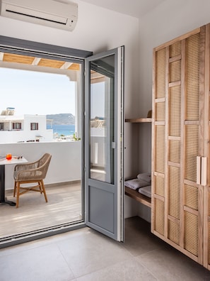 Premium Suite, 1 Bedroom, Sea View | Balcony view - Santa Maria Village (Milos)